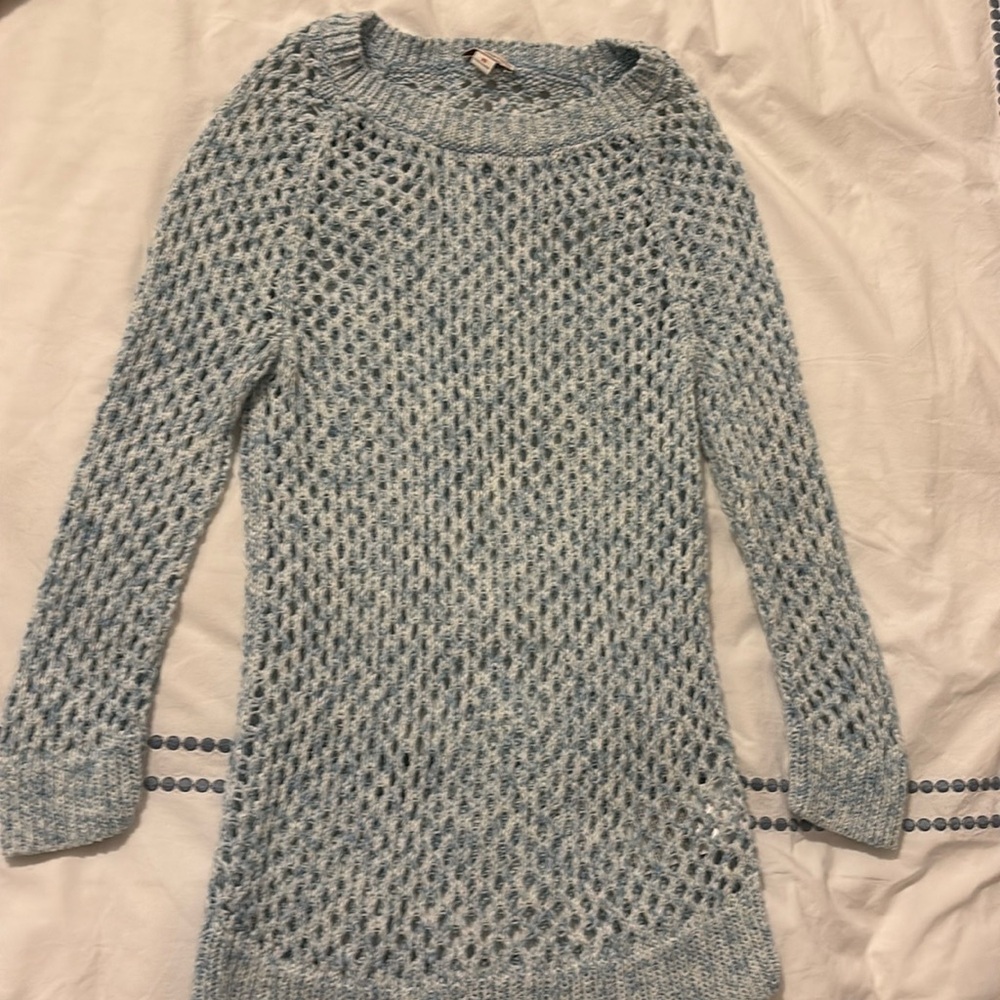 Gap Pale blue open knit sweater